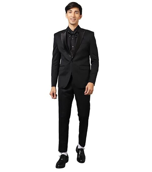 WINTAGE Men's Tuxedo Black 3PC Suit