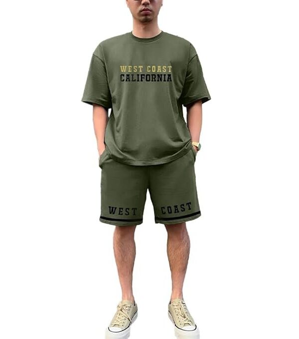 NOBERO Men's Cottonblend Solid Co-Ord Set