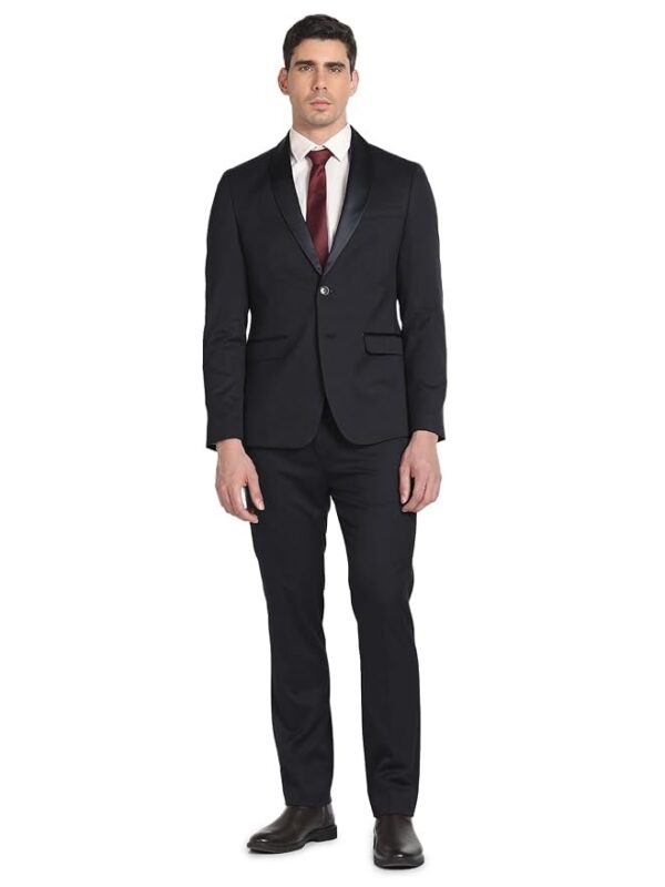 Arrow Men's Polyester Double Breasted Business Suit Pants Set