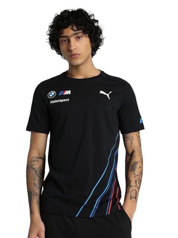 Fuel For Fans Men's Cotton Regular Fit BMW Motorsports 2022 Team T-Shirt
